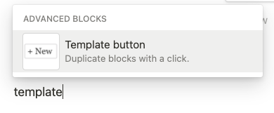Create a template button